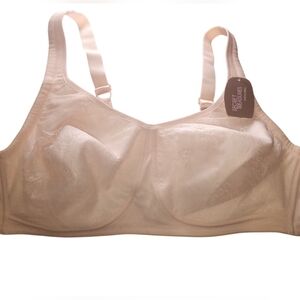 Womens New Secret Treasures Wireless Champagne Blush Bra Size 42C
